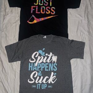 Dental shirts size Large.
